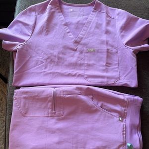 Lilac Dawn Figs Scrub Set Medium Limited Edition